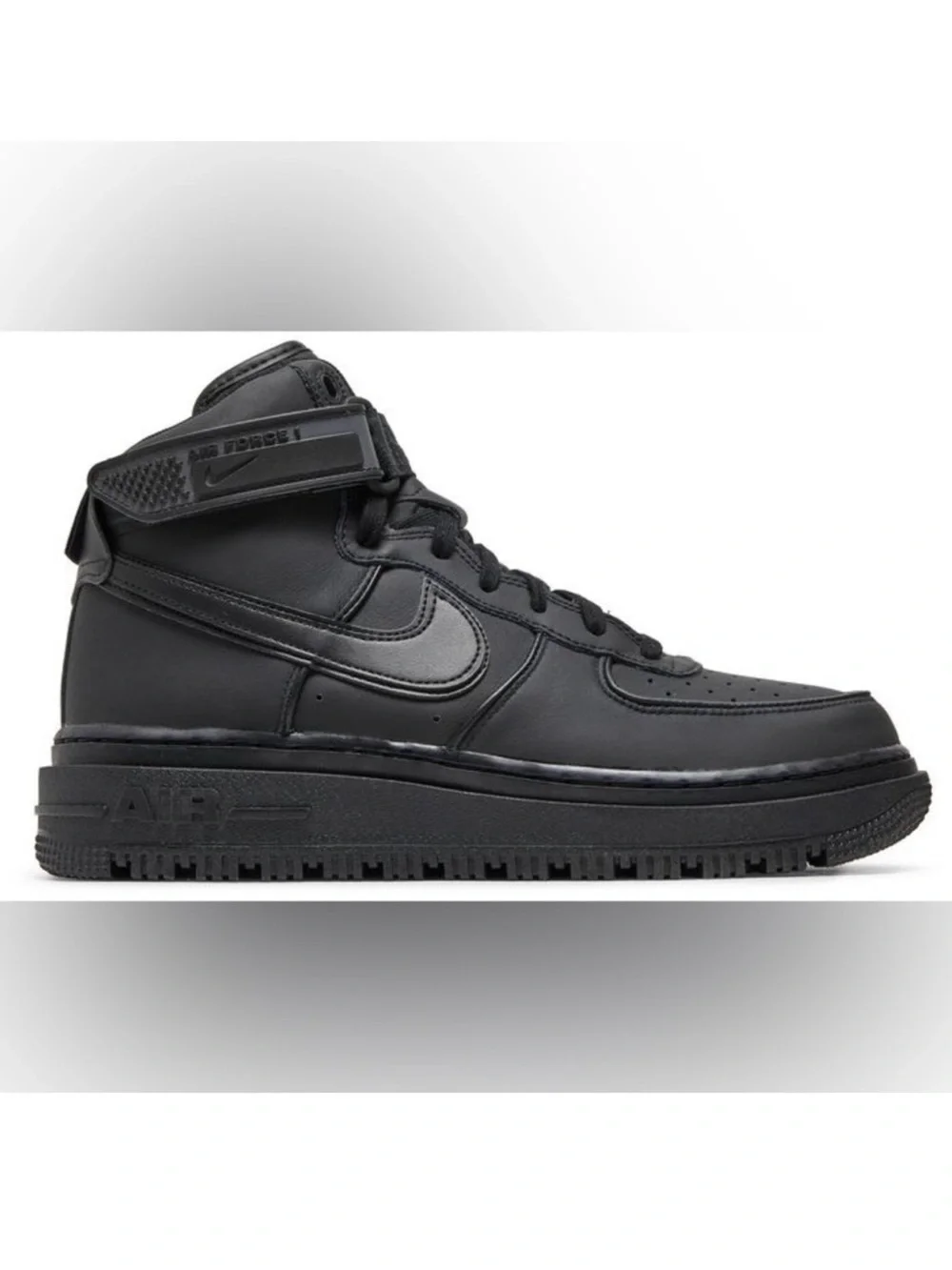 Nike Air Force 1 Boot black Anthracite Leather High-Tops Sneakers 6.5Y/women’s 8